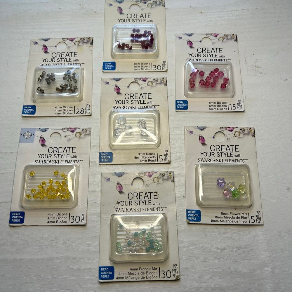 EK Success Swarovski Crystal Bead Mix Lot NOS Create Your Style